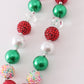 Christmas angel bubble necklace