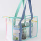 Blue clear waterproof beach travel bag