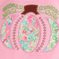 Pink pumpkin applique girl set