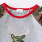 Camouflage print deer applique girl set