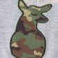 Camouflage print deer applique girl set