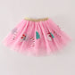 Pink christmas sequin tutu skirt