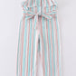 Stripe rainbow girl jumpsuit