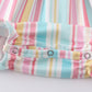 Pink stripe smocked strap girl bubble