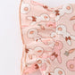 Pink easter bunny print ruffle dress