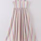 Multicolored stripe women dress