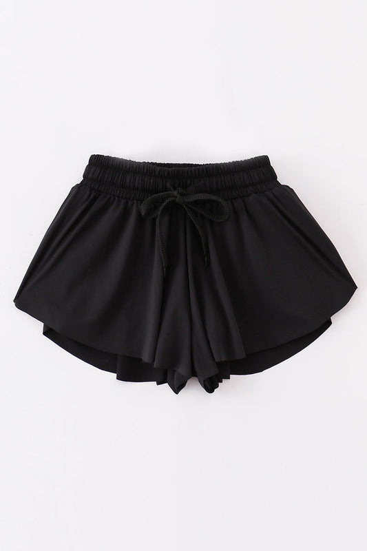 Black girl's flowy sports shorts