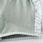 Green gingham girl ruffle set