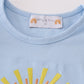 Blue you are my sunshine applique girl dress