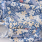 Blue delicate floral smocked girl bubble