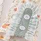 Green pumpkin print girl ruffle set