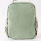 Green camouflage duck applique lunch bag