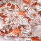 Pumpkin floral print lace ruffle bubble