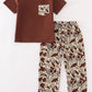 Brown camouflage boy set