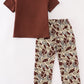 Brown camouflage boy set