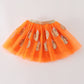 Orange pumpkin sequin tutu skirt