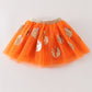 Orange pumpkin sequin tutu skirt