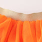 Orange halloween sequin tutu skirt