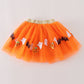 Orange halloween sequin tutu skirt