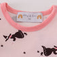 Pink bat print girl bubble