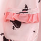 Pink bat print girl bubble