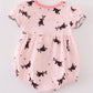 Pink bat print girl bubble