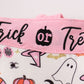 Pink halloween trick or treat bag