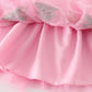 Pink gingerbread sequin tutu skirt