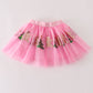 Pink gingerbread sequin tutu skirt