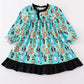 Halloween character print girl dress