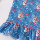 Blue music fan women pajamas set