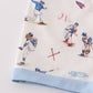 Baseball print boy pajamas set