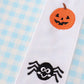 Blue halloween ghost pumpkin embroidery boy set