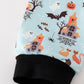 Blue halloween boy pajamas set