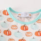 Pumkin print girl pajamas set