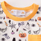 Halloween print boy pajamas set