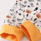 Halloween print boy pajamas set