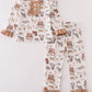 Noah's Ark animal print girl set