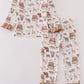 Noah's Ark animal print girl set