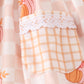 Orange pumpkin applique girl pants set