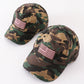 Camouflage flag vintage baseball cap mom & me