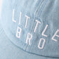 Blue little bro embroidery hat