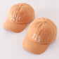 Brown bro embroidery baseball cap