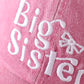 Pink sister embroidery baseball cap