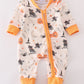 Halloween zip boy romper