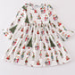 White grinch print dress