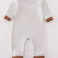 Rust stripe turkey applique boy romper