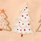 Khaki christmas tree applique boy set