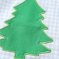 Green christmas tree applique girl pants set