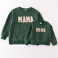 Forest MAMA&MINI applique fleece mom&me sweatshirt